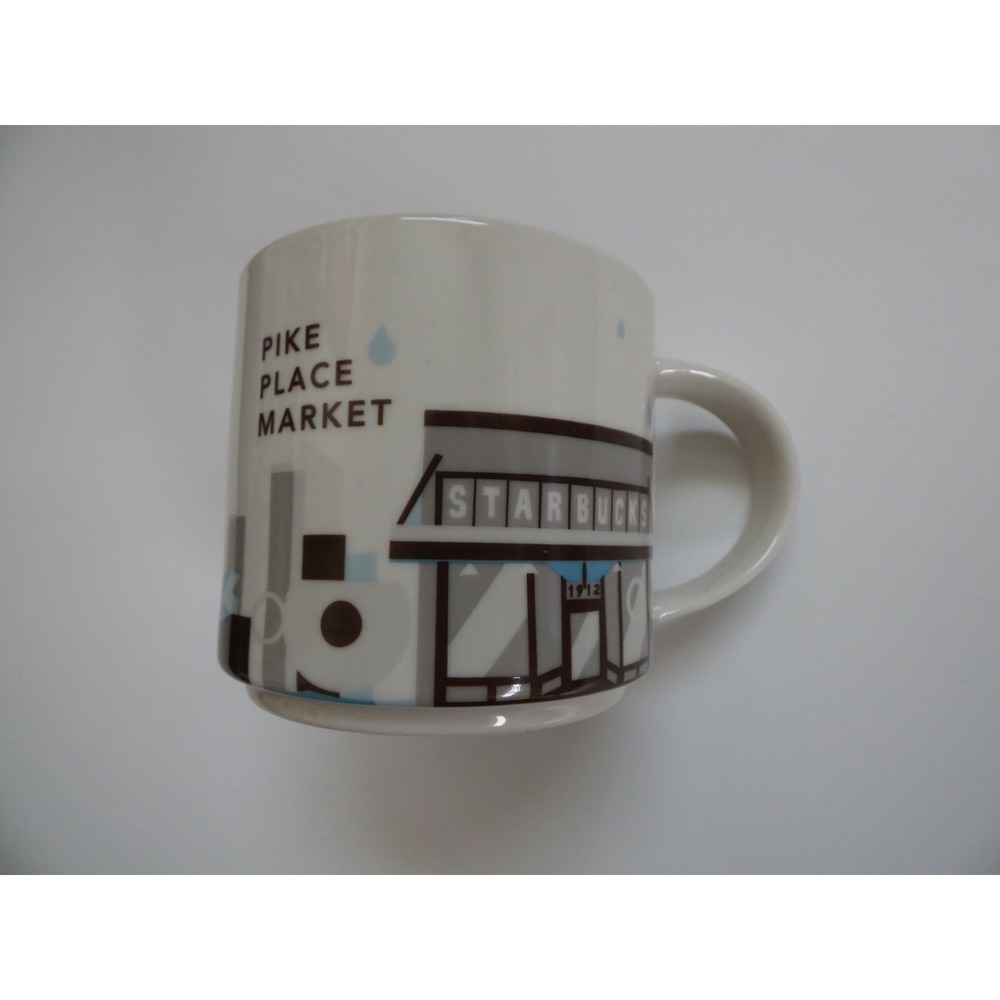 Starbucks Pike‎ Place Market You Are Here 14oz Coffee Mug Cup 2016 - EUC